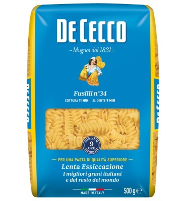 DE CECCO semolinové cestoviny Fusilli N34, 500 g