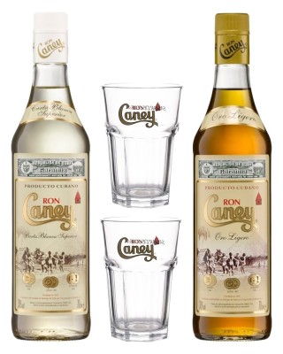 Set 2x rum Caney + 2 poháre grátis