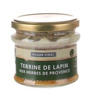 Roger Vidal Terina králičia s provensálskymi bylinkami, 180g,sklo pohár