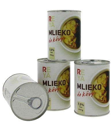 Mlieko do kávy 410 g, zahustené nesladené mlieko