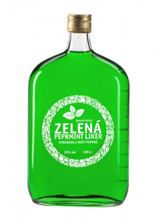 Bartida Zelená Pepermint likér 20% 1