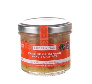 Terina kačacia s Foie Gras (30 %), 90g, sklo pohár