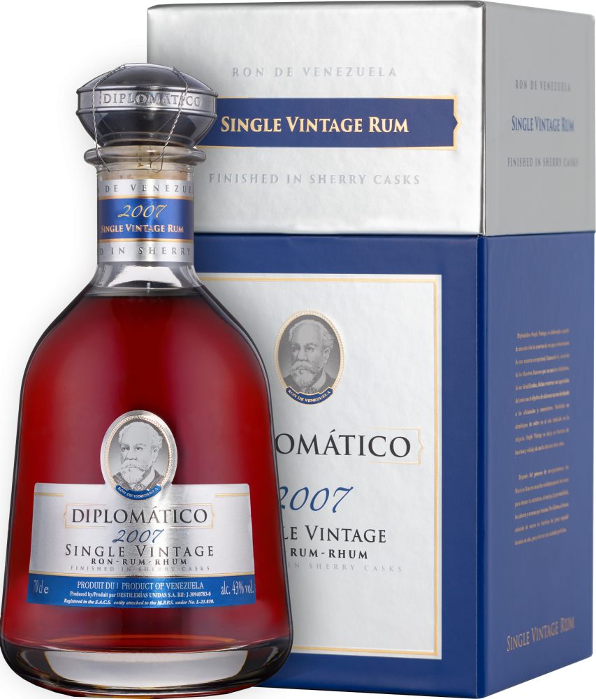 Diplomatico single vintage 2007, 43% 0,7