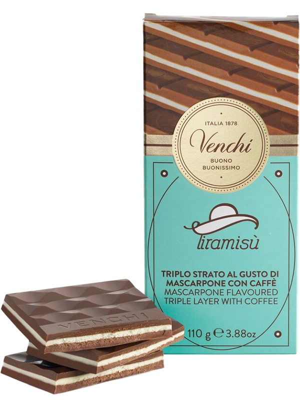 Tiramisu Horká čokoláda, kávová pasta a mascarpone príchuť 110g