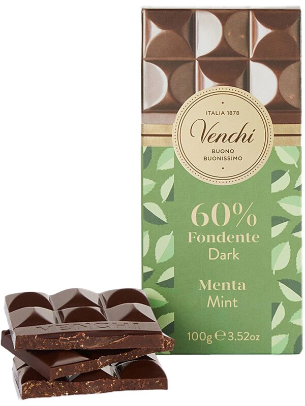 Menta Horká čokoláda s mätovými kúskami 100g