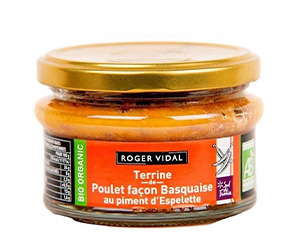 Terina kuracia na baskický spôsob s papričkou Espelette BIO, 130g