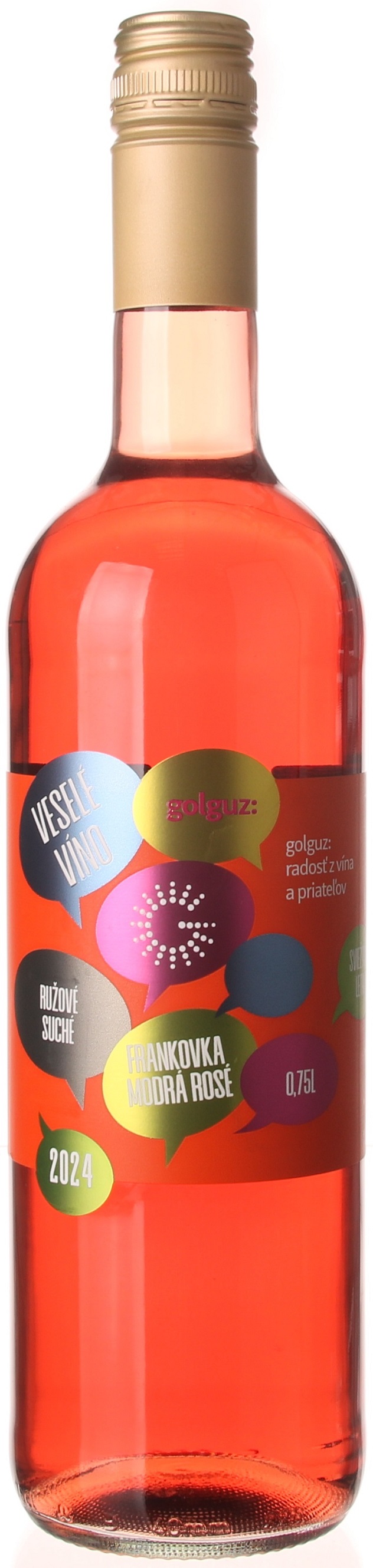 Golguz Veselé víno Frankovka modrá rosé 2024 0,75