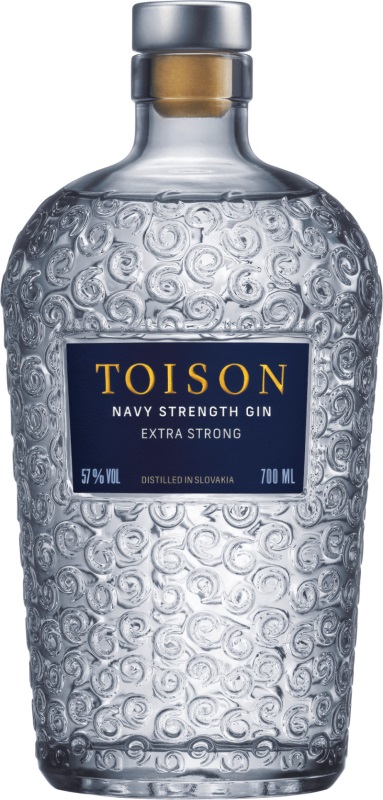 Toison Gin Navy Strength Gin Extra Strong 57% 0,7L, gin 0,7 l
