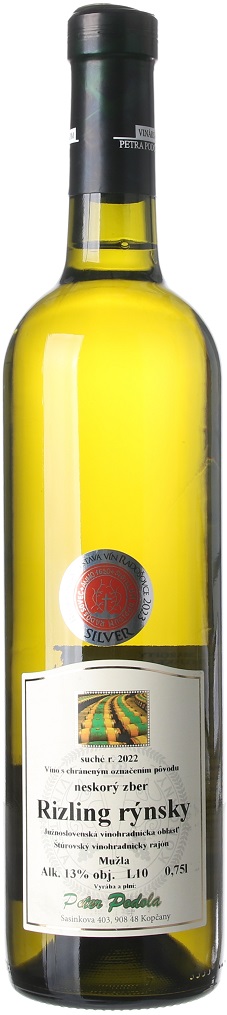 Peter Podola Rizling rýnsky 2024 0,75 l