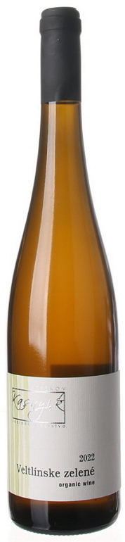 Kasnyik Veltlínske zelené Organic 2022 0,75 l