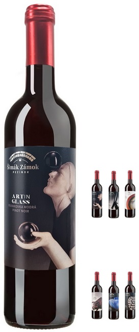 Šimák Zámok Pezinok Frankovka modrá Pinot Noir ART IN GLASS 0,75 l