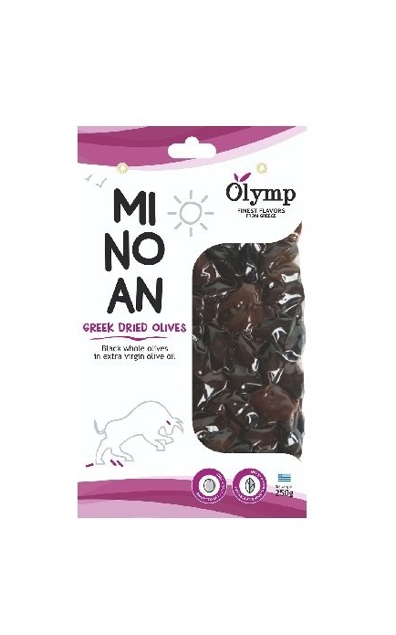 Sušené čierne olivy s kôstkou 250g