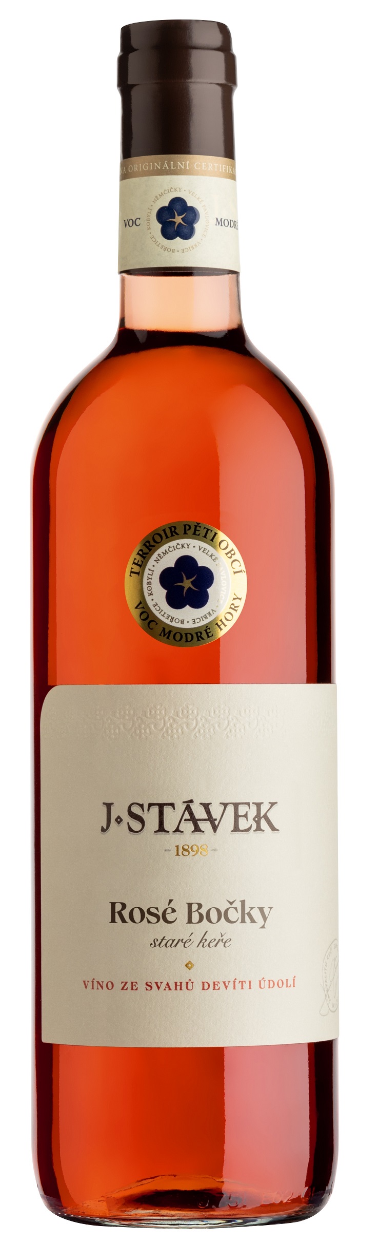 J. STÁVEK Rosé Bočky V.O.C, Staré keře, BIO 2023 0,75 l