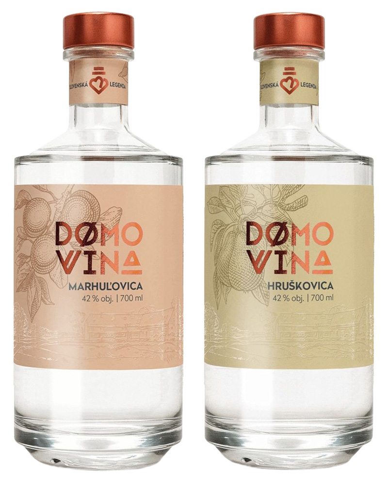 Domovina Set Domovina Marhuľovica + Hruškovica