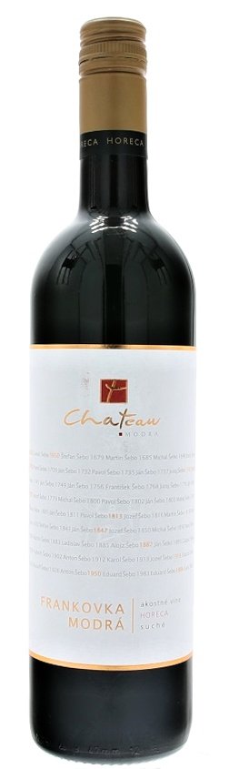 Château Modra Horeca Frankovka modrá 0,75L, r2017, ak, cr, su