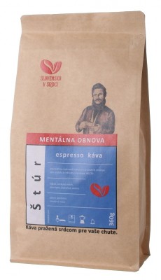 SLOVENSKO V SRDCI espresso káva Štúr A80/R20 360 g,zrn, 