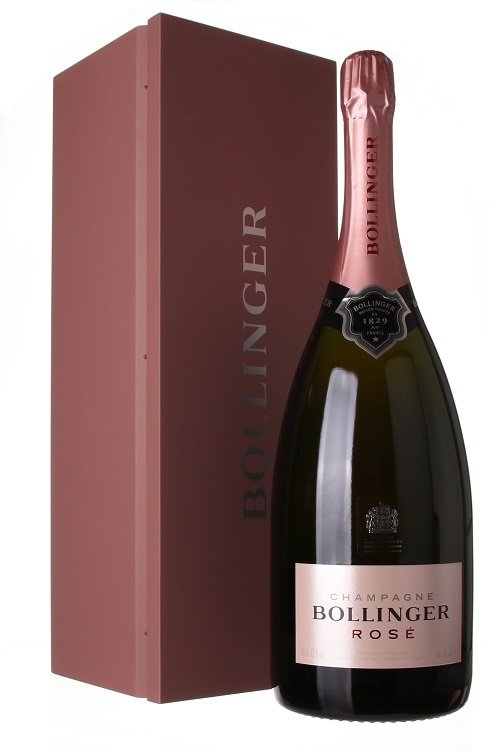 Champagne Bollinger Rosé Brut Jeroboam 3L, AOC, sam, ruz, brut, DB