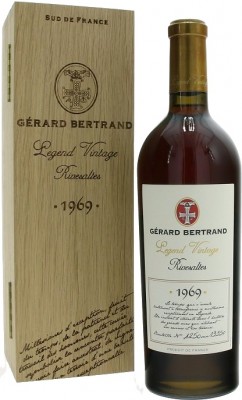 Gérard Bertrand Legend Vintage Rivesaltes 0,75L, AOC, r1969, fortvin, cr, sl, DB