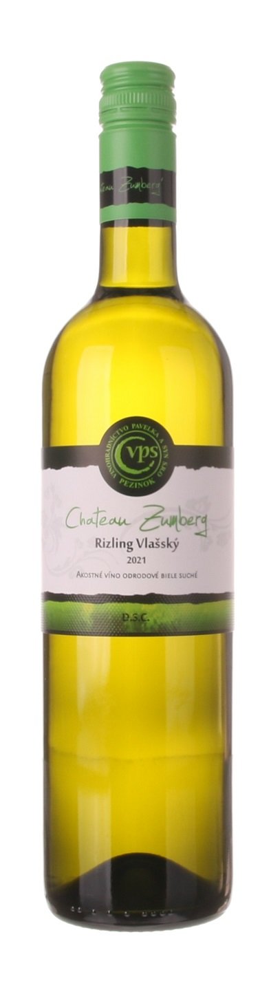 Pavelka Château Zumberg Rizling vlašský 0,75L, r2021, ak, bl, su, sc