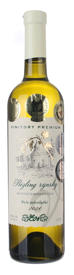 VVD Vinitory Premium Rizling rýnsky 0,75L, r2021, ak, bl, plsl