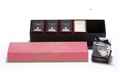 Dammann Fréres PROMENADE, 4 druhy čajov v DB, 120g, 2272, box,box