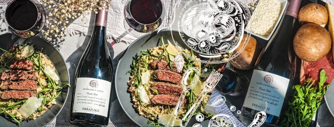 Hubové rizoto s grilovaným steakom a TIP na víno