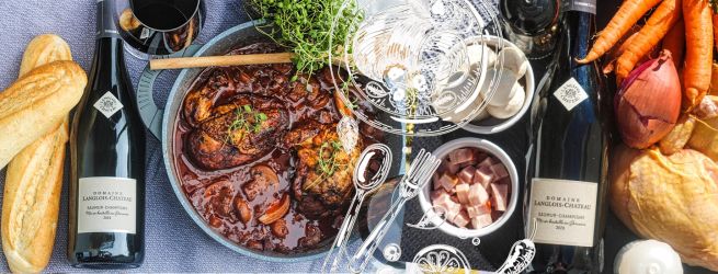 Coq au vin z kuracích supreme  a TIP na víno