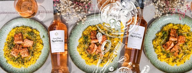 Šafranové rizoto s lososom a TIP na víno