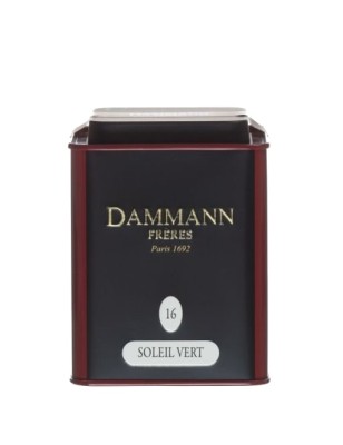 Dammann Fréres La Boite Soleil Vert N°16, 100 g, 6761,zelcaj, plech