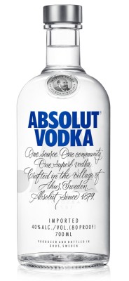 Absolut vodka 40% 0,7L, vodka