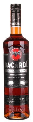 Bacardi Superior Rum Carta Negra 40% 0,7L, rum