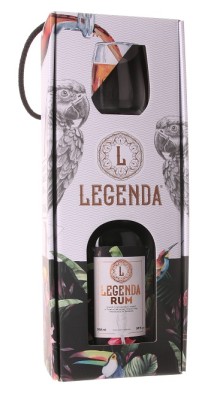 Legenda Rum 38% + pohár 0,7L, rum, DB