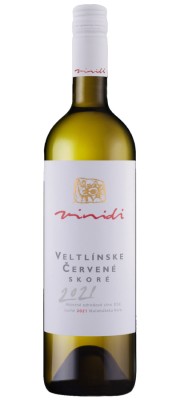 Vinidi Veltlínske červené skoré Báb 0,75L, r2021, bl, su, sc