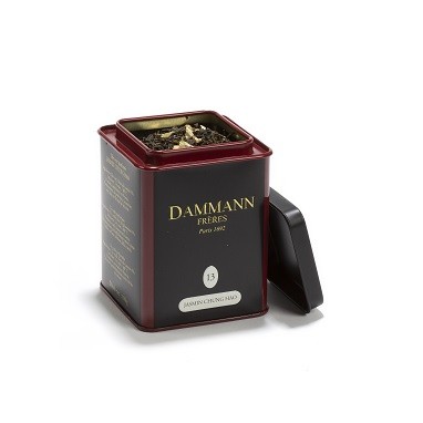 Dammann Fréres La Boite Jasmin Chung Hao N°13, ochutený, 100 g, 6758,zelcaj, plech