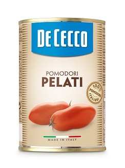 DE CECCO Pomodori pelati Paradajky lúpané, celé, pasterizované, 400 g,ko