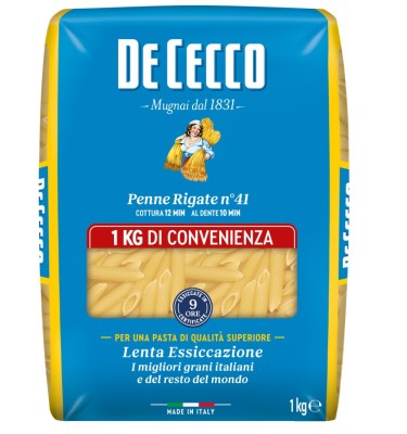 DE CECCO semolinové cestoviny Penne Rigate N41, 1 kg