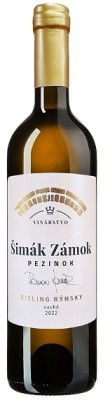 Šimák Zámok Pezinok Rizling rýnsky 0,75L, r2022, bl, su