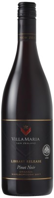 Villa Maria Library Release Pinot Noir Organic 0,75L, r2017, cr, su, sc