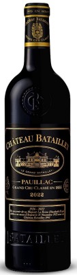 Bordeaux Château Batailley Pauillac 5eme Cru Classé 0,75L, AOC, Grand Cru Classé, r2022, cr, su