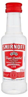 Smirnoff Red 37,5% 0,05L, vodka