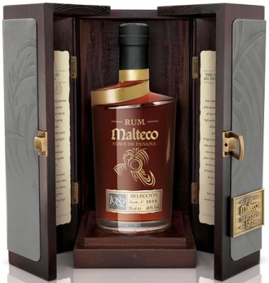 Malteco Selección 40% v drevenom boxe 0,7L, r1982, rum, DB