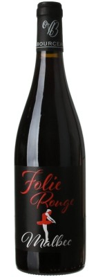 Bordeaux Folie Rouge, Malbec 0,75L, AOC, r2020, cr