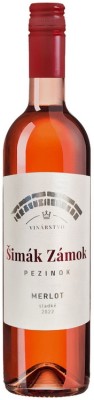 Šimák Zámok Pezinok Merlot rosé 0,75L, r2022, ruz, sl, sc