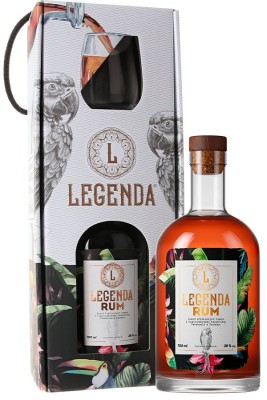 Legenda Rum 38% + pohár 0,7L, rum, DB