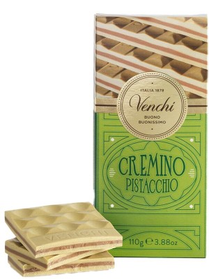 VENCHI Cremino Pistacchio Mliečno-biela čokoláda s pistáciovým krémom 110g,cok