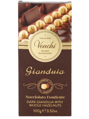 VENCHI Gianduia Horká čokoláda s lieskovými orieškami 100g,tmacok