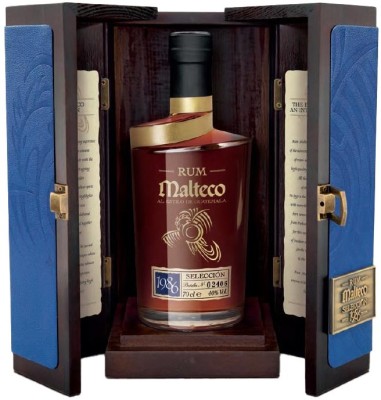 Malteco Selección 1986 40% v drevenom boxe 0,7L, r1986, rum, DB