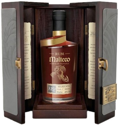 Malteco Selección 40% v drevenom boxe 0,7L, r1982, rum, DB