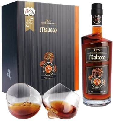 Malteco Reserva Rara 25YO s 2 pohármi 40 % 0,7L, rum, DB