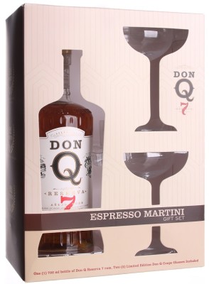 DON Q Reserva 7 Aňos Espresso Martini GIFT SET 40% 0,7L, rum, DB